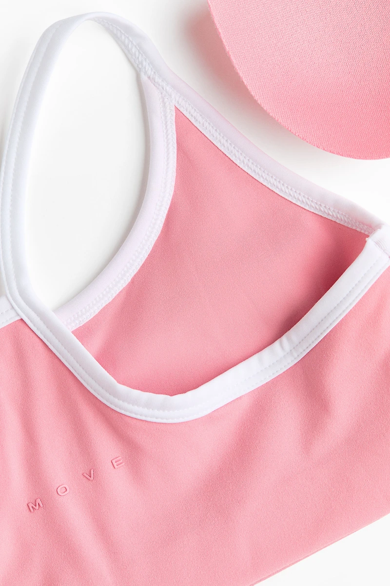 Lightly Padded Sports Crop Top with SoftMove™