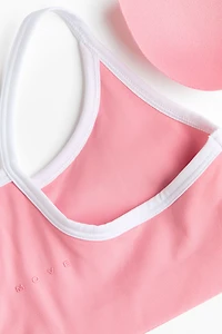 Lightly Padded Sports Crop Top with SoftMove™