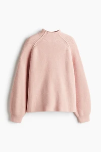 Rib-knit Turtleneck Sweater