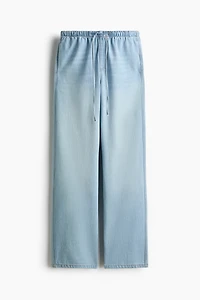 Denim Drawstring Pants