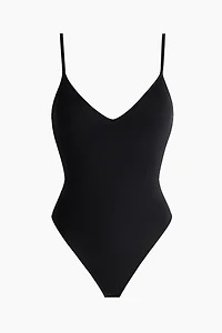 Seamless Padded-Cup Thong Bodysuit