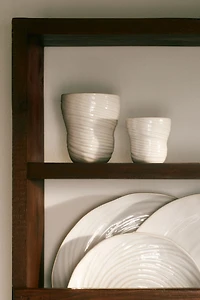 2-Pack Textured Stoneware Mugs