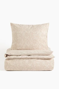 Parure de couette lit simple jacquard