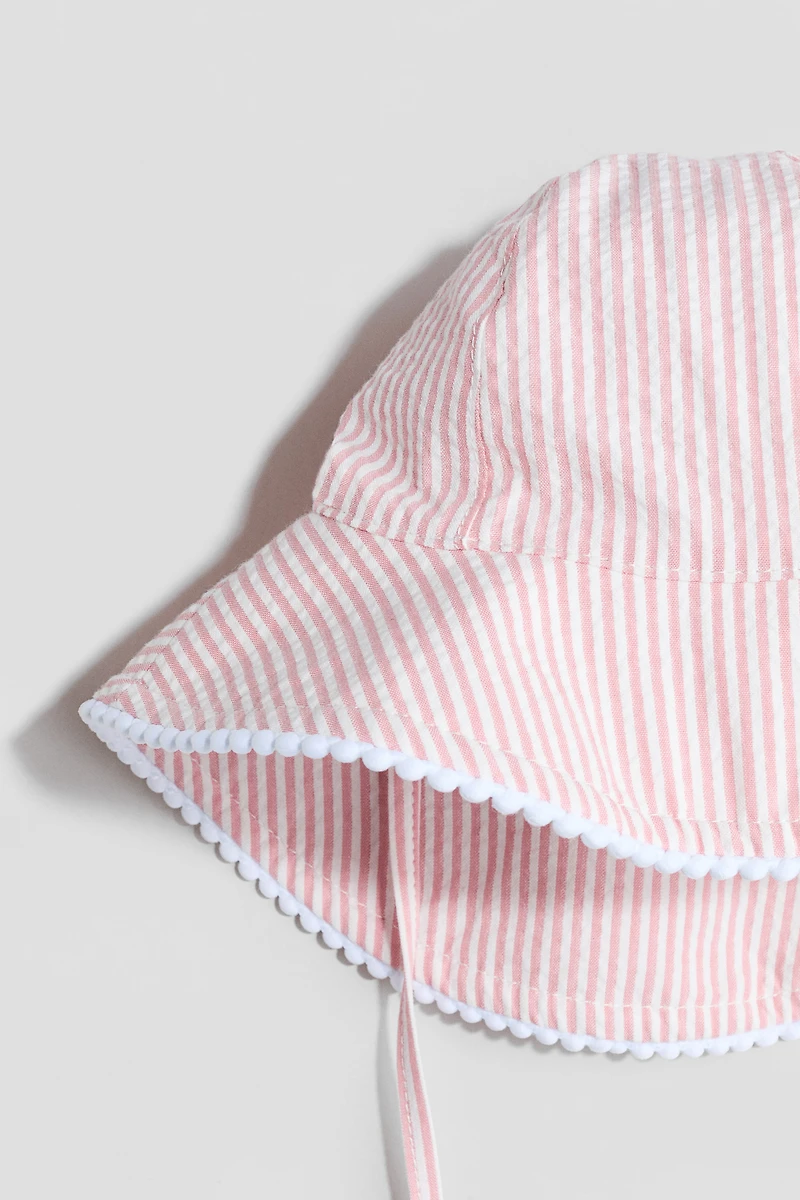 Patterned Cotton Sun Hat