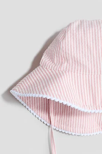 Patterned Cotton Sun Hat
