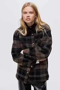 Veste-chemise doublée de polar