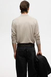 Polo classique en tricot fin