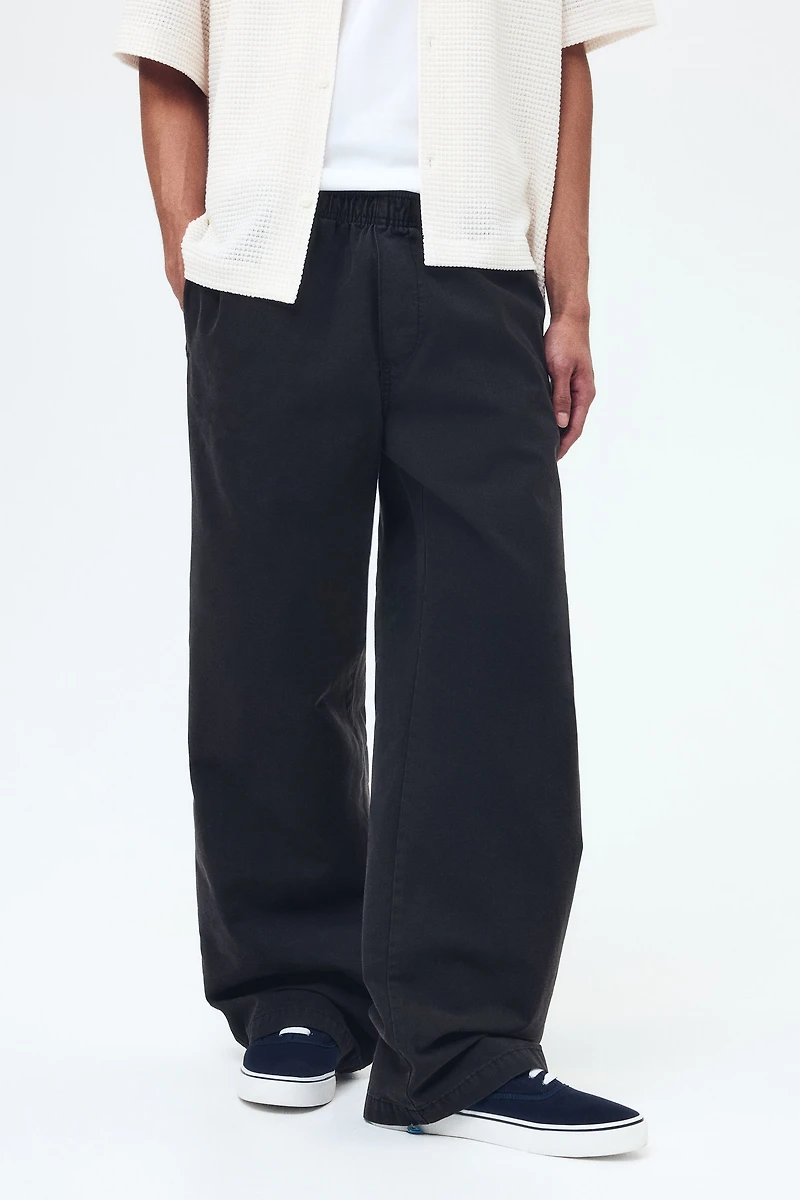 Loose-Fit Cotton Canvas Pants