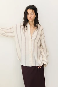 Oversized Linen Shirt