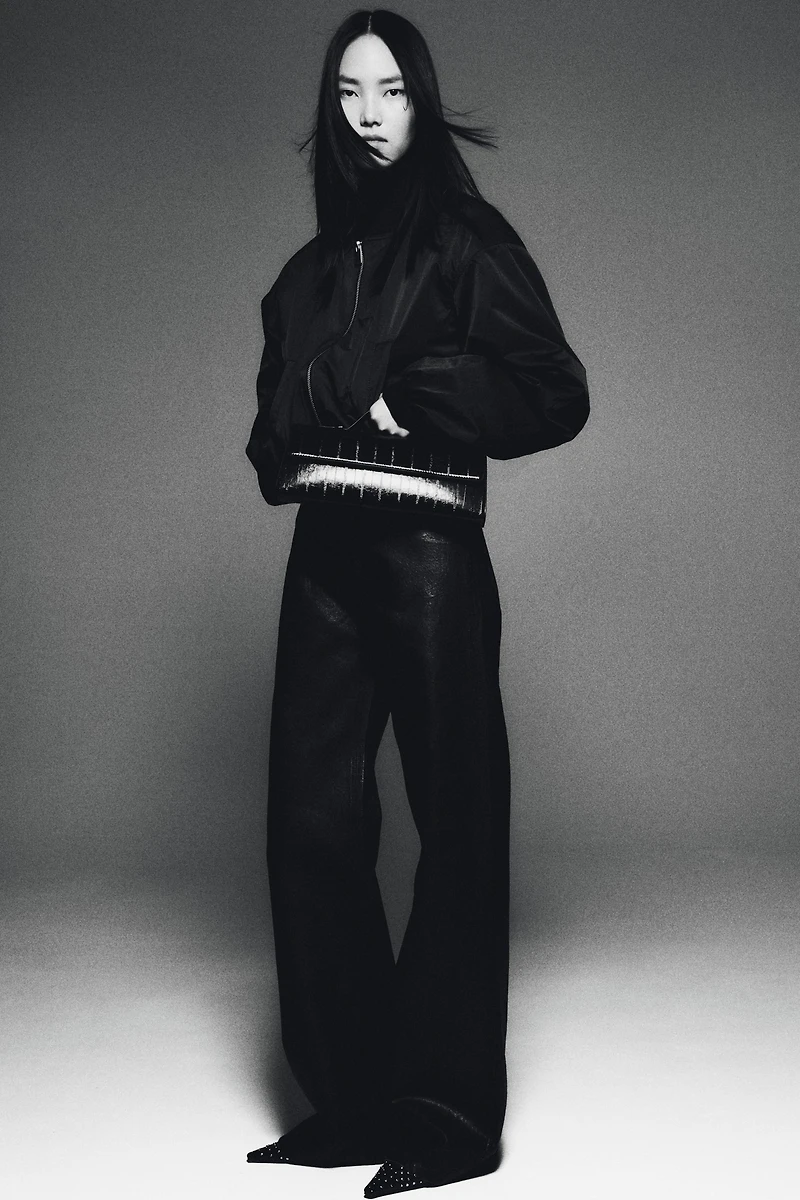 Jean en denim enduit