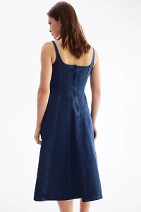 Denim Midi Dress