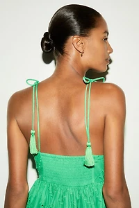 Eyelet-Embroidered Dress