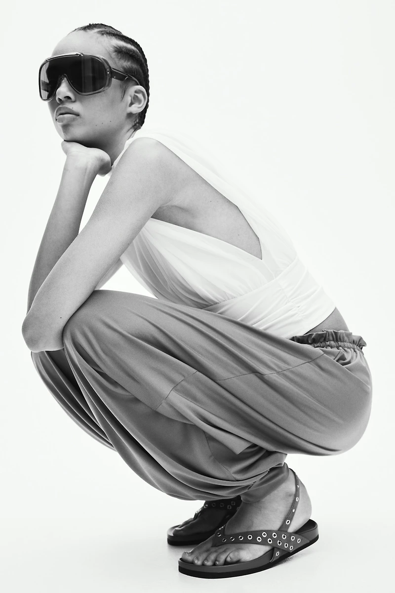 Pantalon en jersey avec jambes ballon