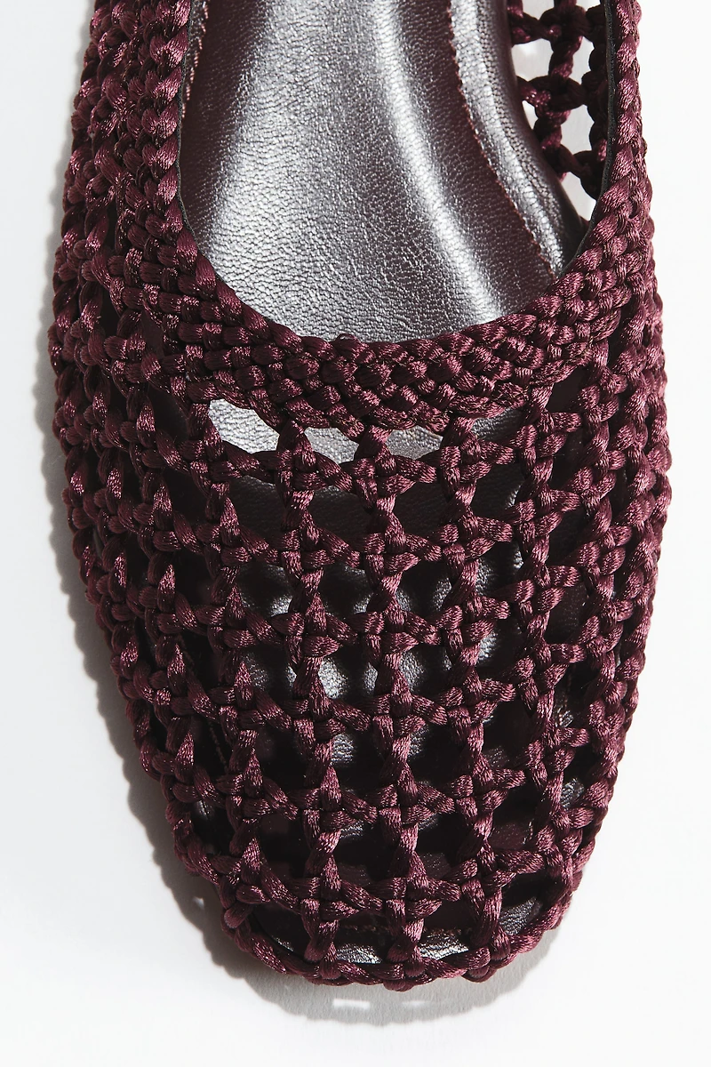 Braided ballet pumps
