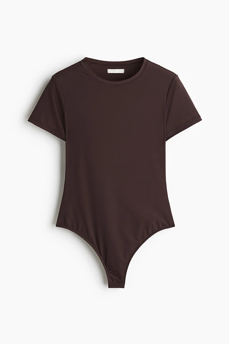 Short-Sleeved Microfiber Bodysuit