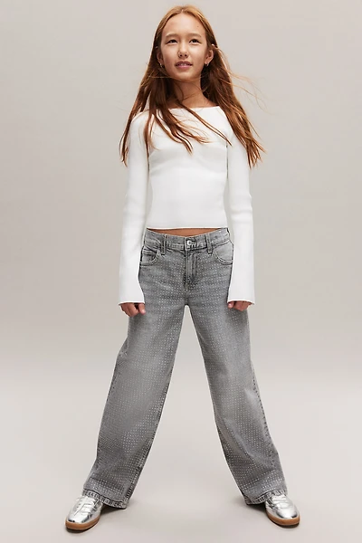 Loose Fit Wide Leg Cargo Jeans