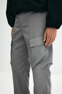 Pantalon cargo décontracté en nylon