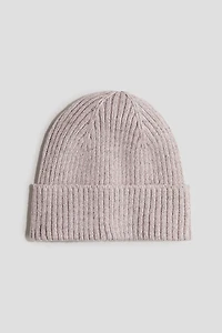 Tuque réfléchissante en tricot côtelé