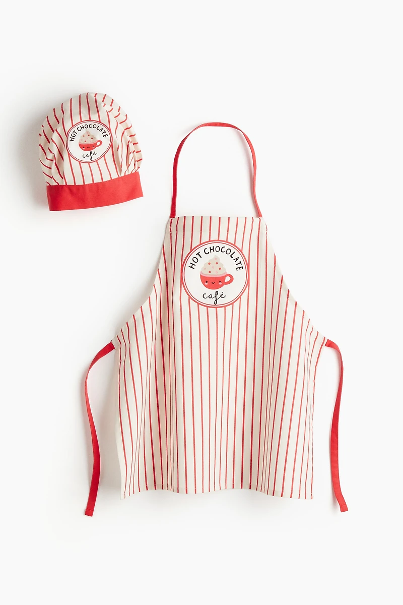 Children’s apron and chef’s hat
