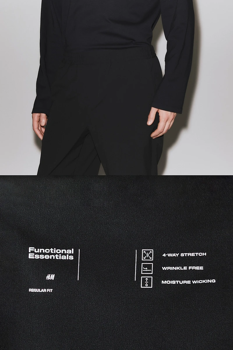 Four-Way Stretch Regular-Fit Pull-On Pants