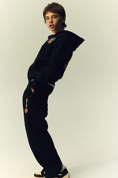 Motif-Detail Hooded Jacket