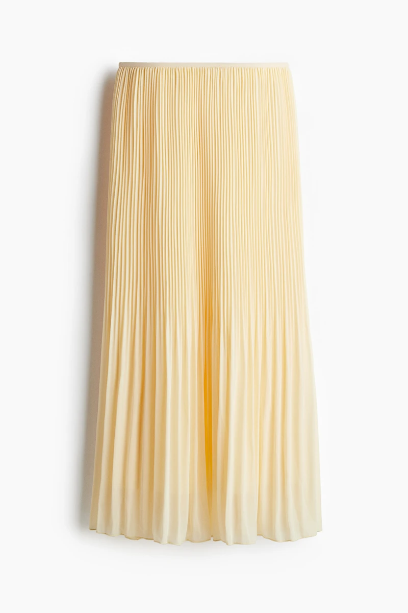 Pleated Chiffon Skirt