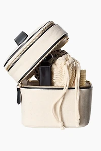 Linen-Blend Toiletry Bag