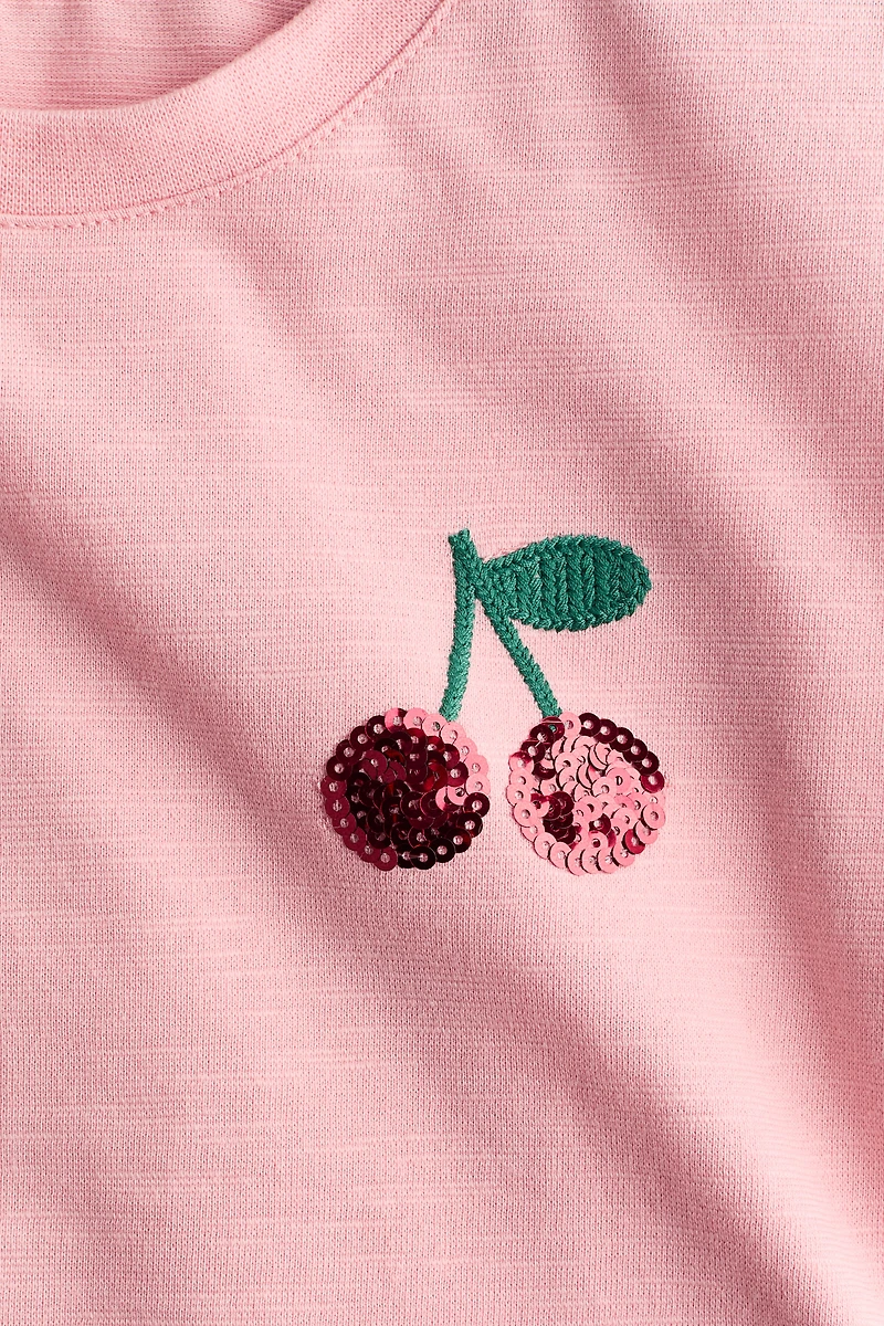 Motif-Detail T-Shirt Dress