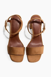 Block-heeled sandals