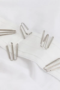 1-Pack Wide Linen-Blend Curtain Panel