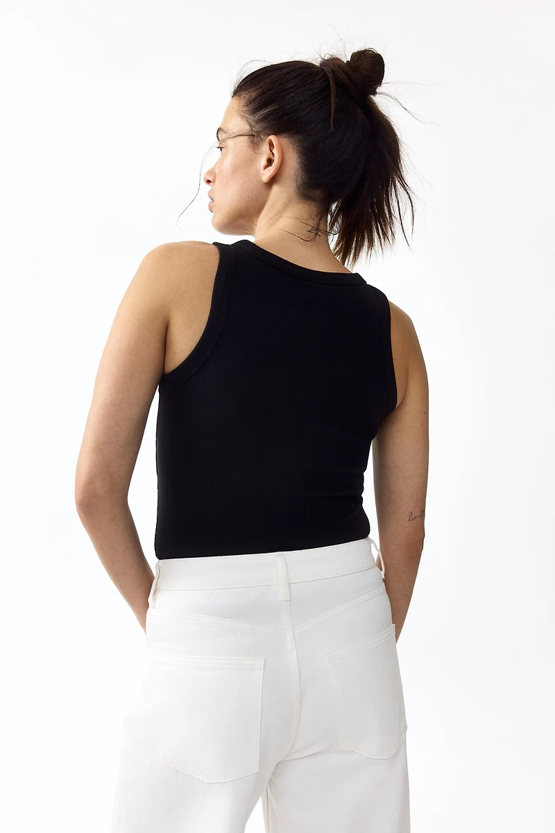 MAMA Ribbed Nursing Tank Top