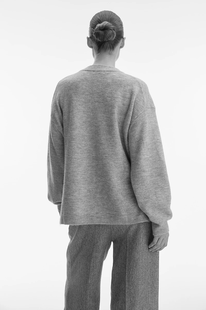 MAMA Slit-Hem Sweater