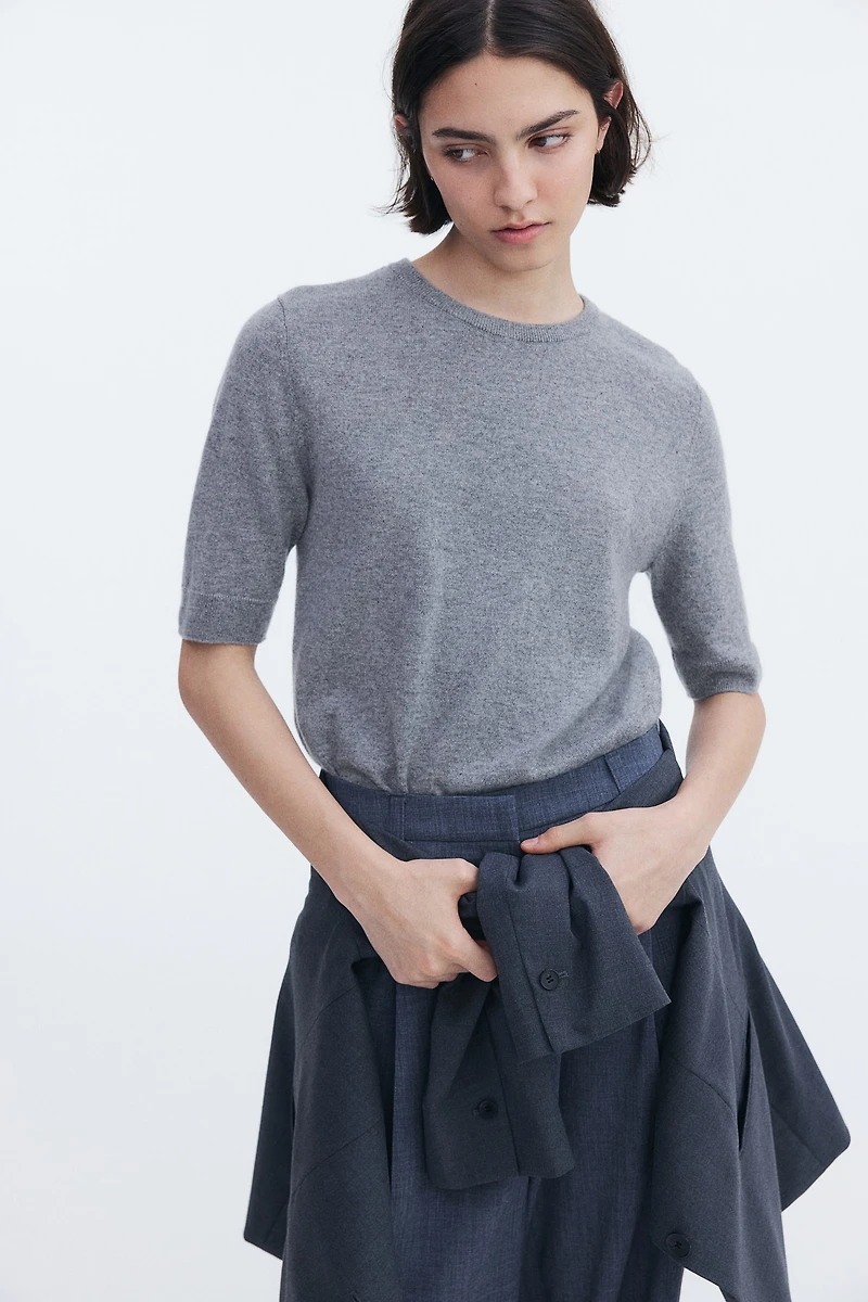 Fine-Knit Cashmere Top