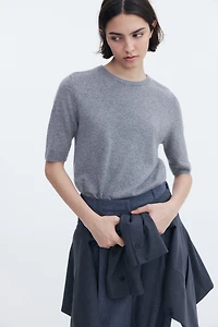 Fine-Knit Cashmere Top