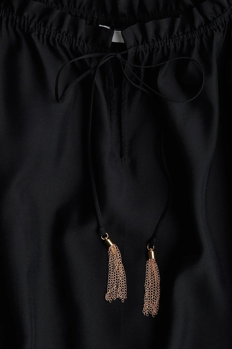 Drawstring-Detail Dress