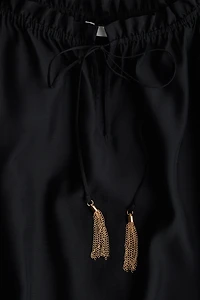 Drawstring-Detail Dress