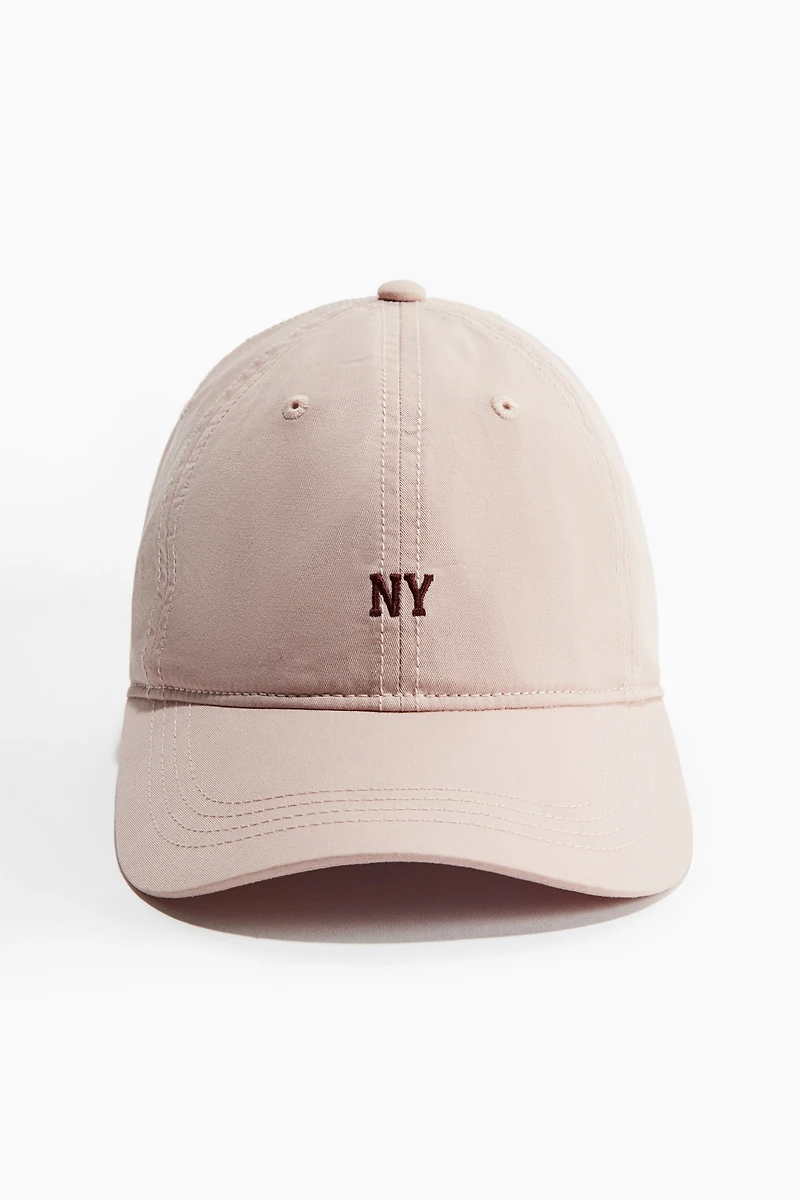 Embroidery-detail twill cap