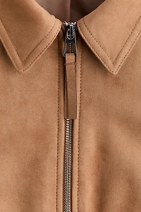 Bomber Jacket with Collar