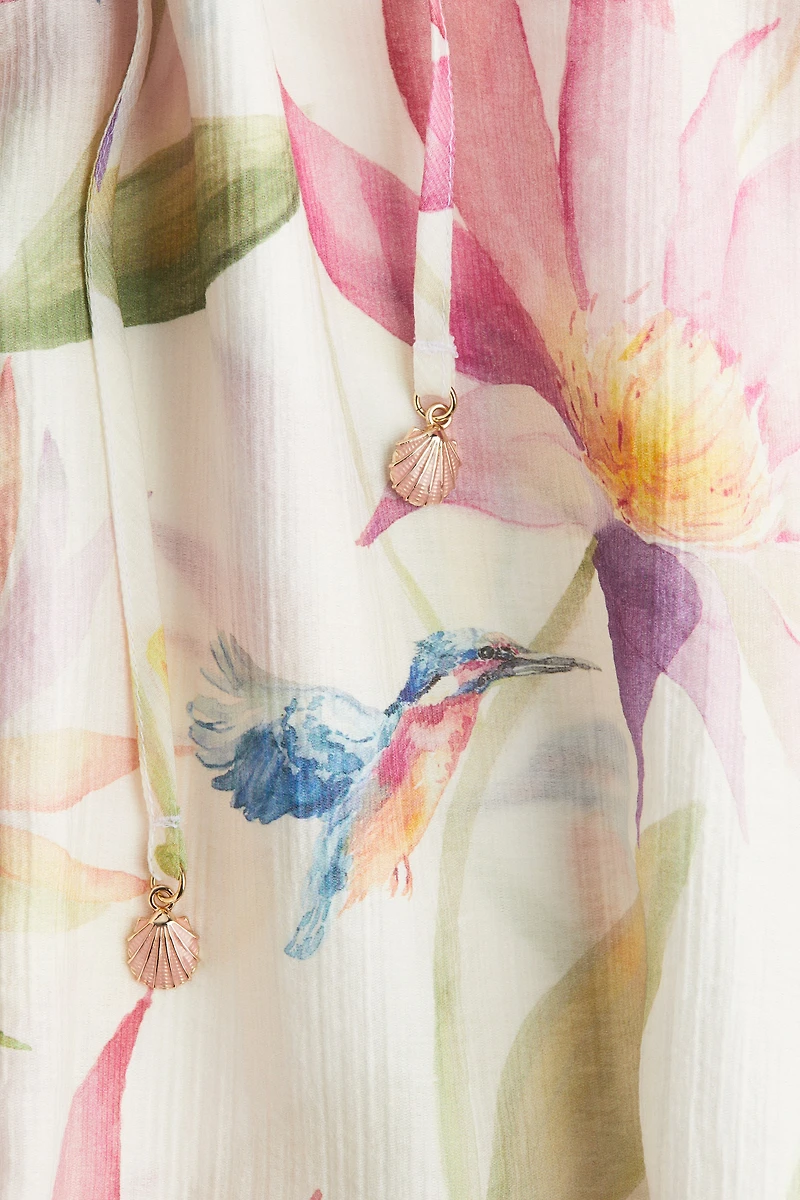 Tie-Detail Tunic Dress