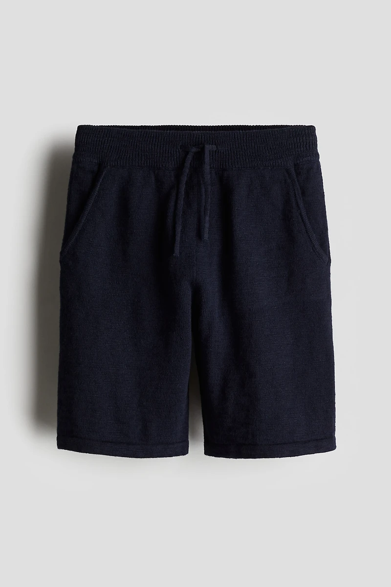 Fine-Knit Cotton Shorts