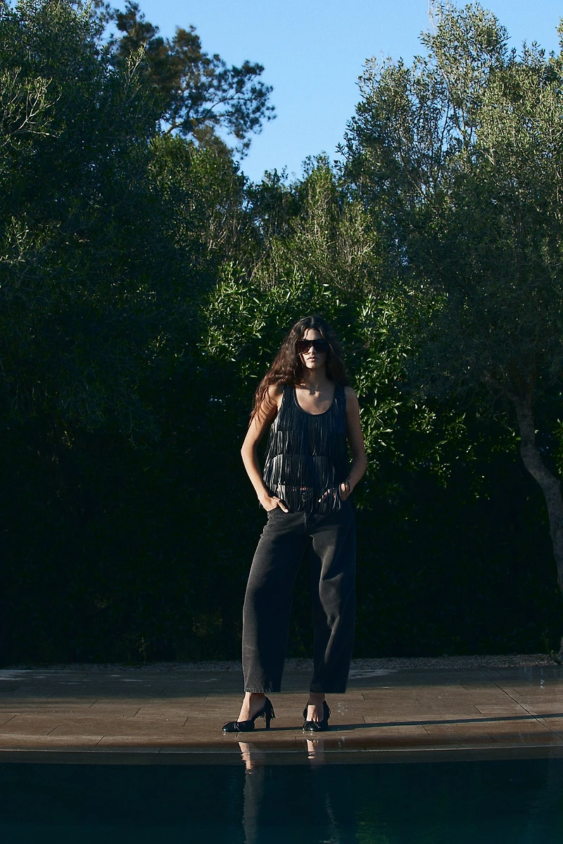 Barrel Regular Cropped Jeans