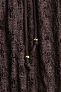Lace-Look Drawstring Pants