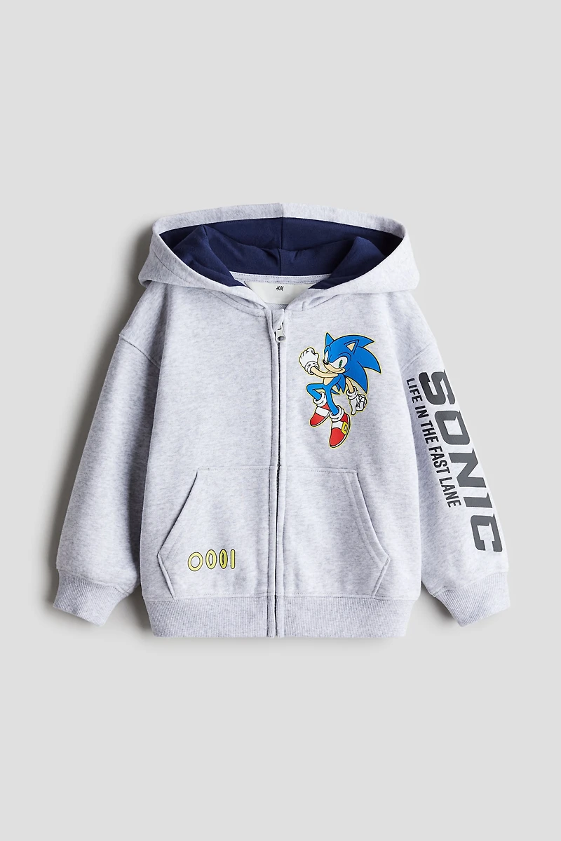 Printed Hooded Jacket