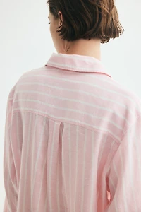 Chemise en lin mélangé