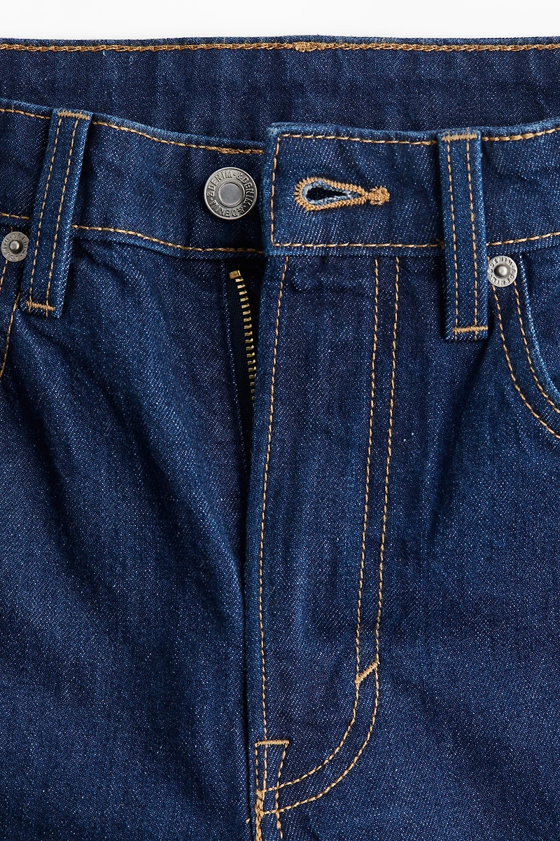 Wide High Cropped Jeans