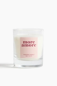 Bougie parfumée dans un pot en verre