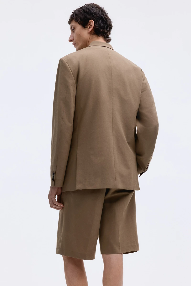 Relaxed-Fit Double-Breasted Jacket