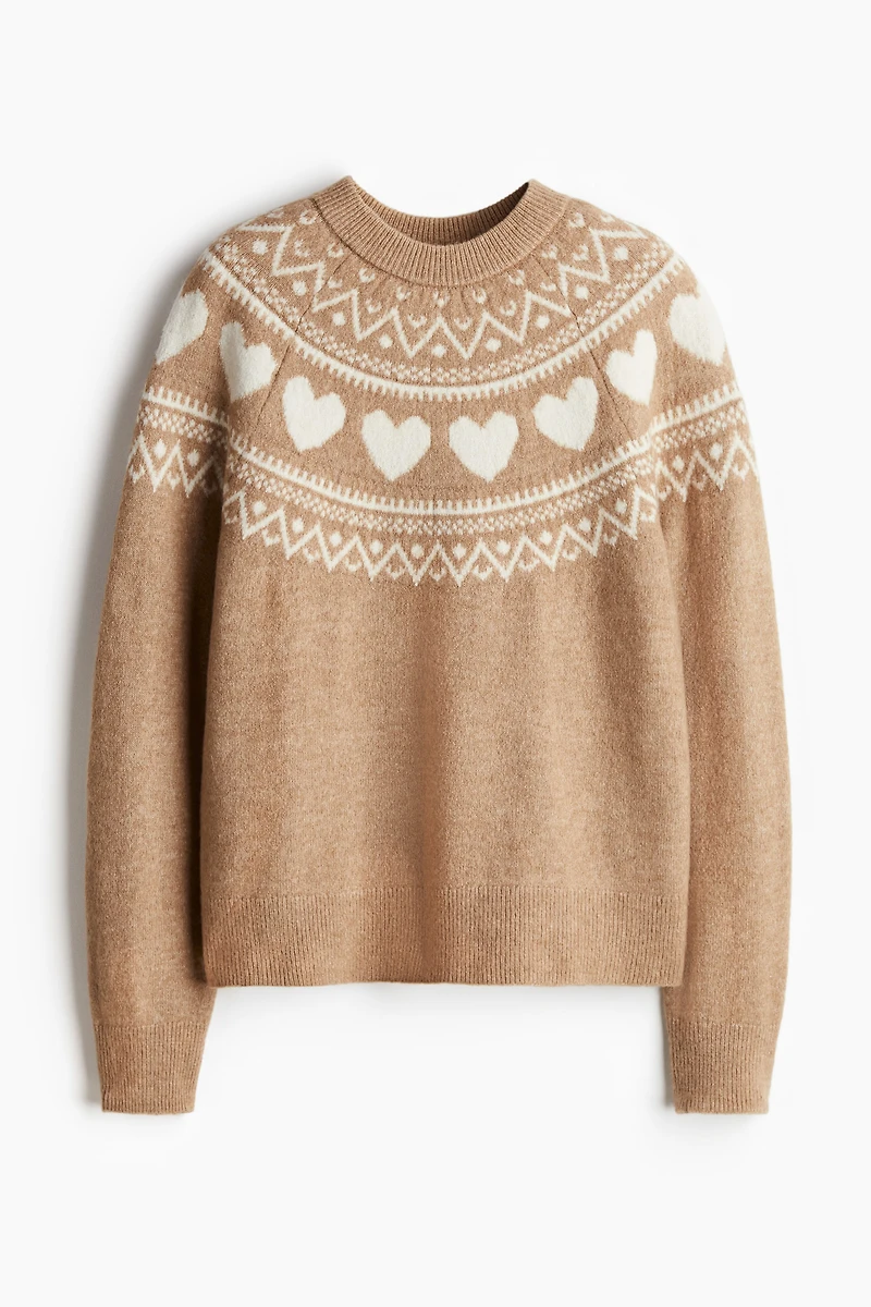 Jacquard-Knit Sweater