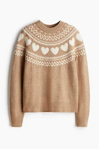 Jacquard-Knit Sweater