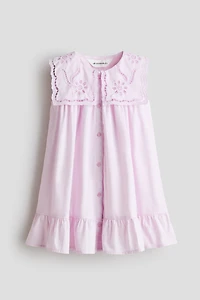 Cotton Dress with Sailor Collar